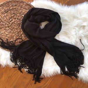 Oversized Black Scarf